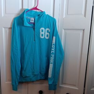 Victoria's Secret Pink Teal Zip-Up
